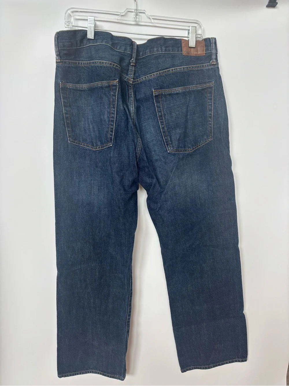 Vintage Gap 1969 Mens Relaxed Fit Jeans 34x32 Dark Blue Wash Denim